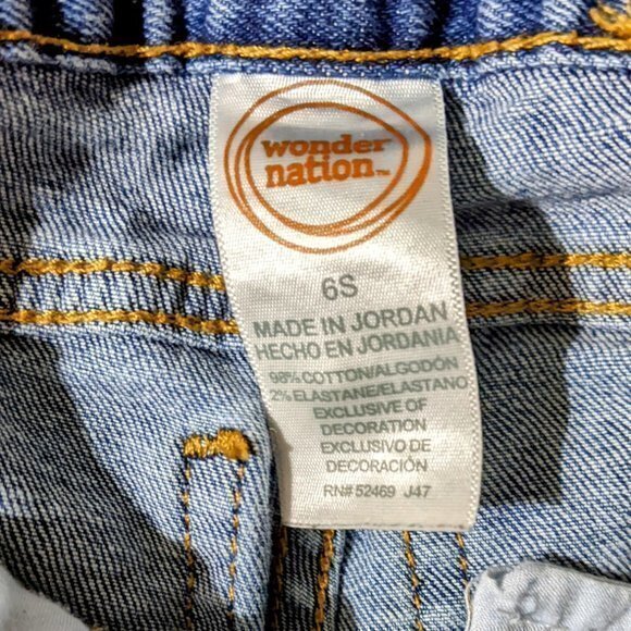 Wonder Nation size 6 slim blue jeans - Picture 3 of 3